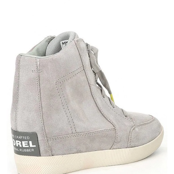 🩶EUC Sorel Out N About Waterproof Leather Wedge Sneakers - Picture 12 of 12